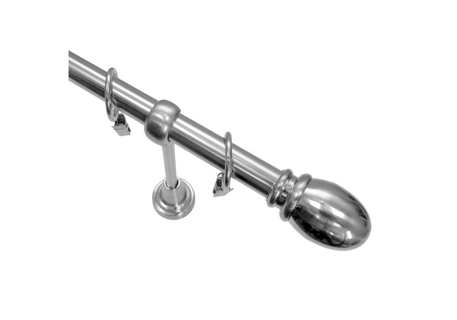 Zdjęcie: Karnisz pojedynczy 19 mm Par 320 cm nikiel GARDINIA