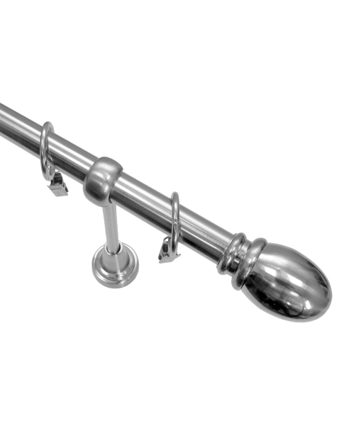 Zdjęcie: Karnisz pojedynczy 19 mm Par 320 cm nikiel GARDINIA