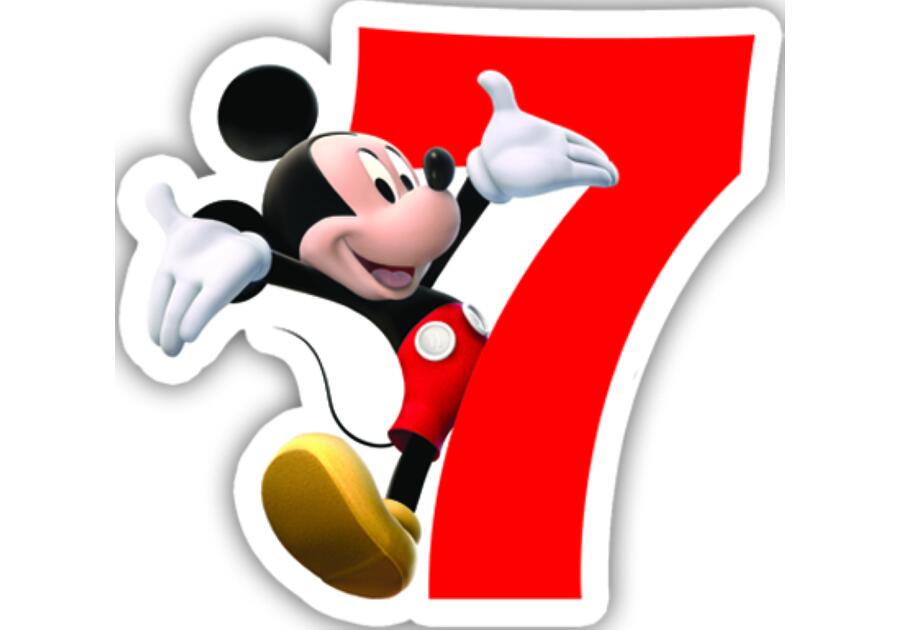 Zdjęcie: Świeczka urodzinowa Playful Mickey 7 DISNEY