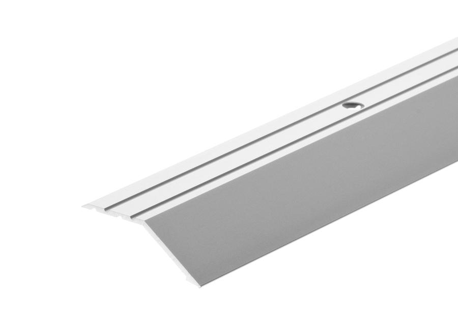 Zdjęcie: Profil progowy ochronny skośny aluminium anoda 45 mm 1 m srebrny CEZAR