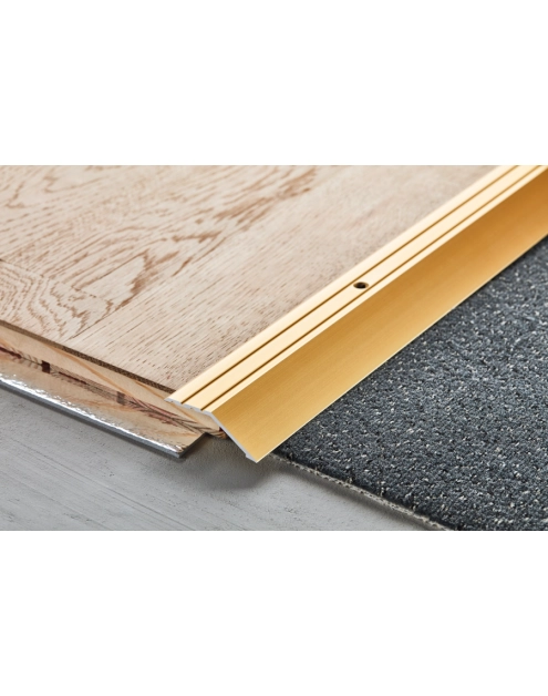 Zdjęcie: Profil progowy ochronny skośny aluminium anoda 45 mm 1 m srebrny CEZAR