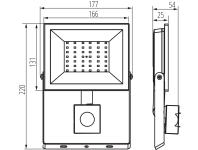 Zdjęcie: Naświetlacz LED Grun NV LED-50-B-SE MILEDO