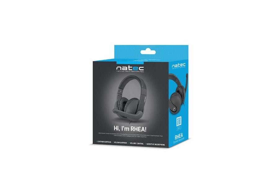 Zdjęcie: Słuchawki z mikrofonem Natec Rhea NSL- 1452 NATEC