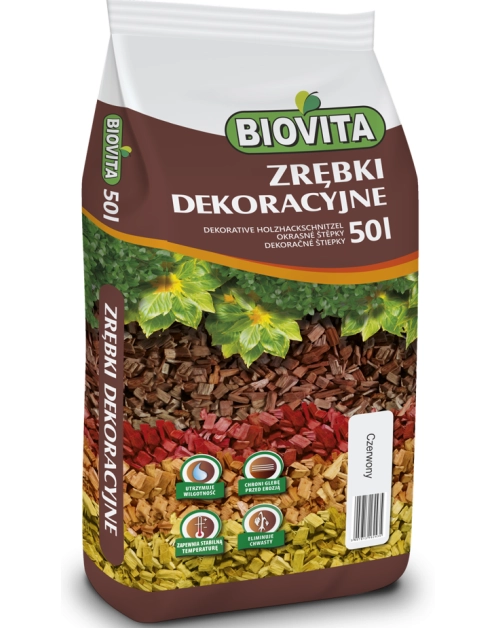 Zdjęcie: Zrębki czerwone 50 L BIOVITA