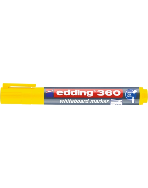 Zdjęcie: Marker Edding 360 do tablic suchościeralnych żółty DMS