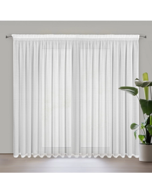 Zdjęcie: Firana gotowa Vanesa na taśmie 350 x 270 cm biały EUROFIRANY