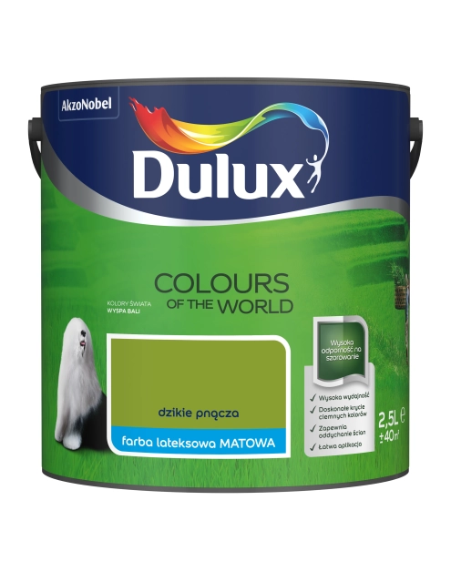 Zdjęcie: Farba do wnętrz Kolory Świata 2,5 L dzikie pnącza DULUX