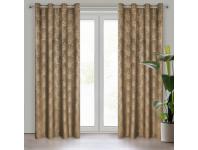 Zdjęcie: Zasłona gotowa Goja 140 x 250 cm brązowy EUROFIRANY