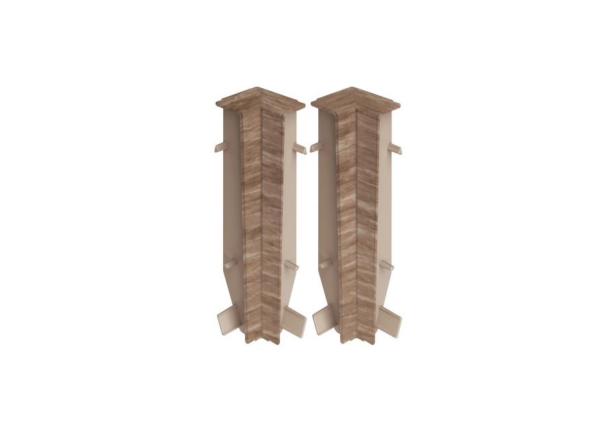 Zdjęcie: Zakończenia do listwy przypodłogowej Masterline narożnik wew. Cezar 1 kpl. 2 szt. Tea brown Mat