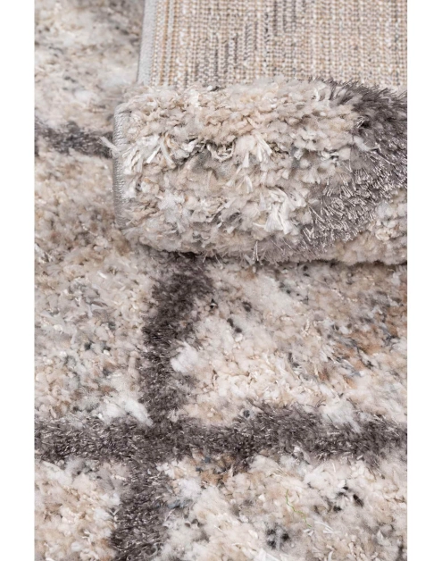 Zdjęcie: Dywan Bilbao Shaggy 160x230 cm romby beżowy MULTI-DECOR