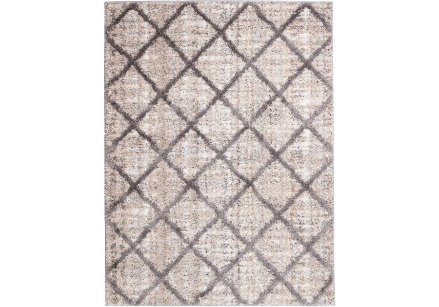 Zdjęcie: Dywan Bilbao Shaggy 160x230 cm romby beżowy MULTI-DECOR