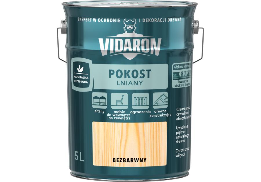 Zdjęcie: Pokost lniany bezbarwny 5L VIDARON