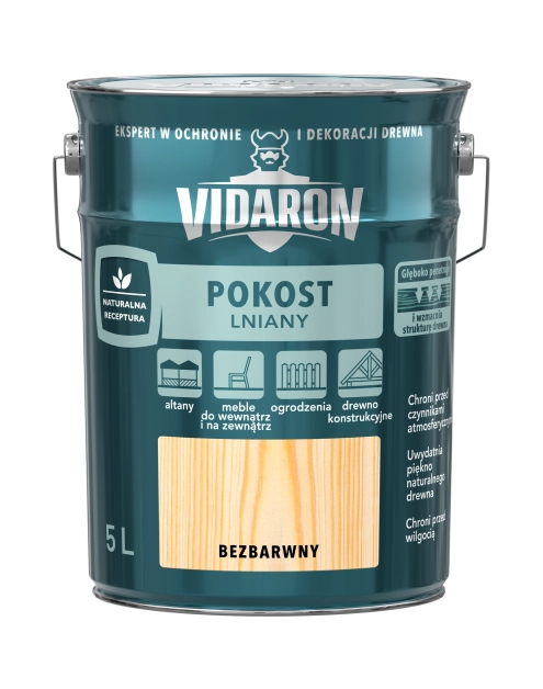 Zdjęcie: Pokost lniany bezbarwny 5L VIDARON