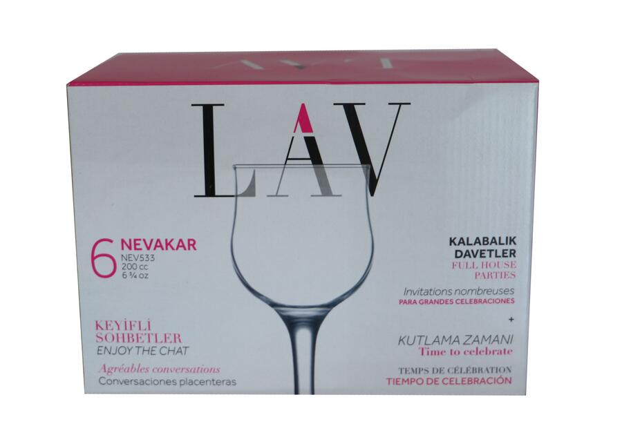 Zdjęcie: Kieliszki na wino Nevkar 200 ml - 6 szt. SMART KITCHEN GLASS