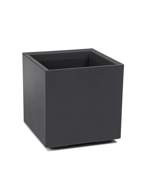 Zdjęcie: Kwietnik Karo Eco recycled 400x400 mm antracyt LAMELA