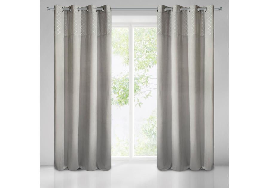 Zdjęcie: Zasłona gotowa Karina 2 140x250 cm szary EUROFIRANY