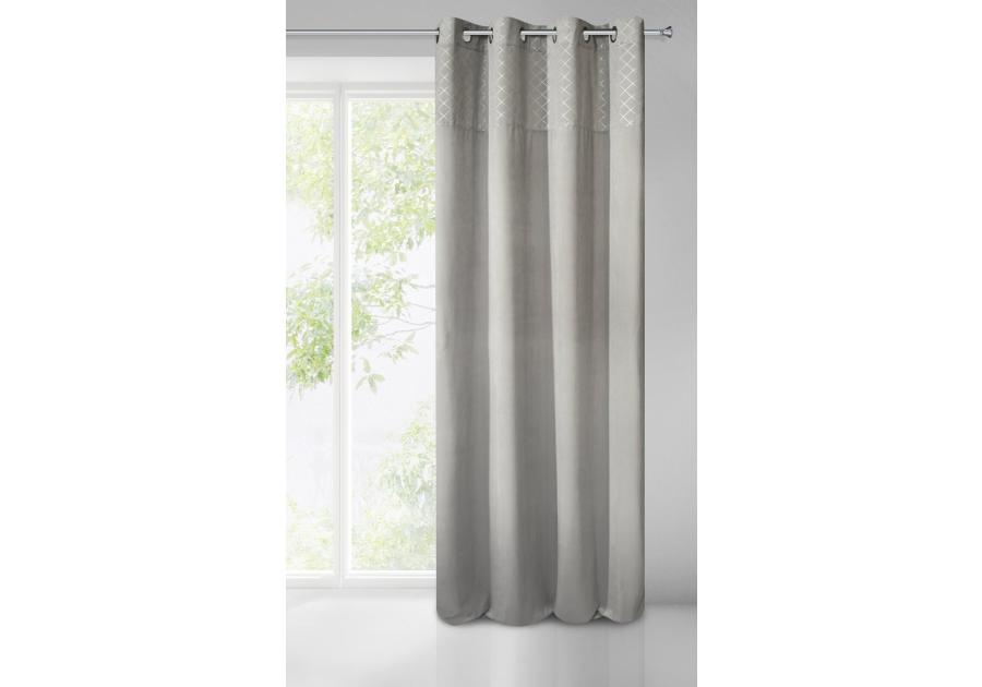 Zdjęcie: Zasłona gotowa Karina 2 140x250 cm szary EUROFIRANY