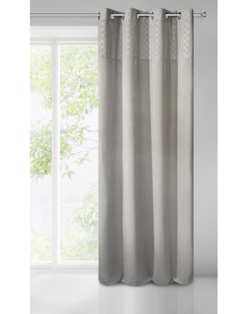 Zdjęcie: Zasłona gotowa Karina 2 140x250 cm szary EUROFIRANY