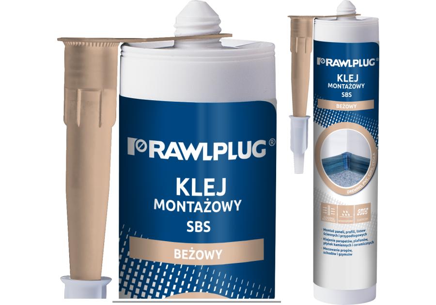 Zdjęcie: Klej montażowy SBS beżowy 300 ml RAWLPLUG