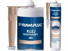 Klej montażowy SBS beżowy 300 ml RAWLPLUG