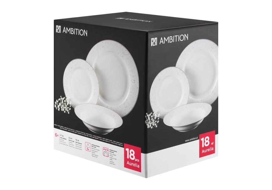 Zdjęcie: Komplet obiadowy dla 6 osób 18-elementowy AURELIA