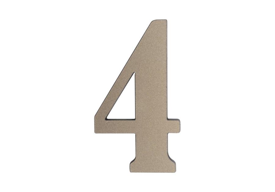 Zdjęcie: Cyfra 4 tworzywowa platyna 50 mm METRO