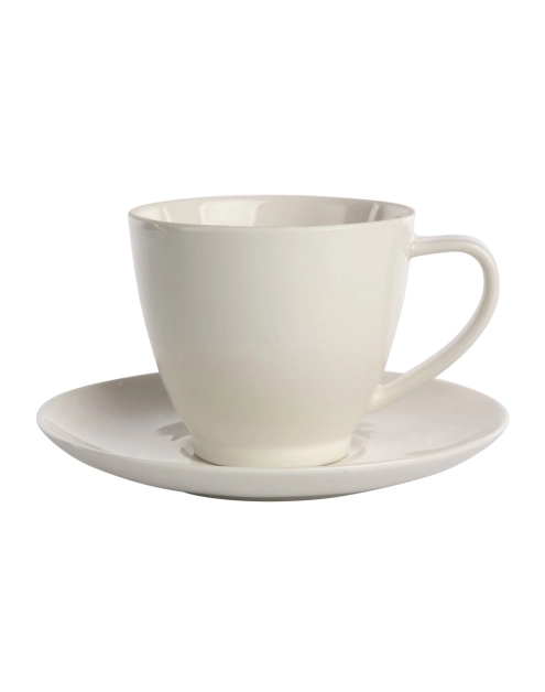 Zdjęcie: Filiżanka 250 ml Ecru Nova ze spodkiem 15 cm MARIA PAULA