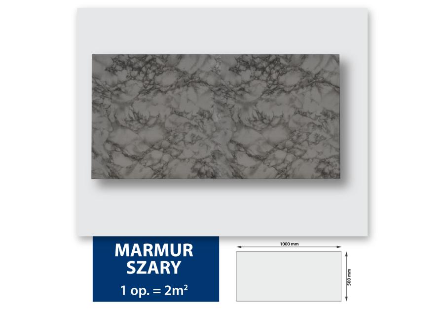 Zdjęcie: Panel dekoracyjny marmur szary 100x50 cm szary HOME AND ME