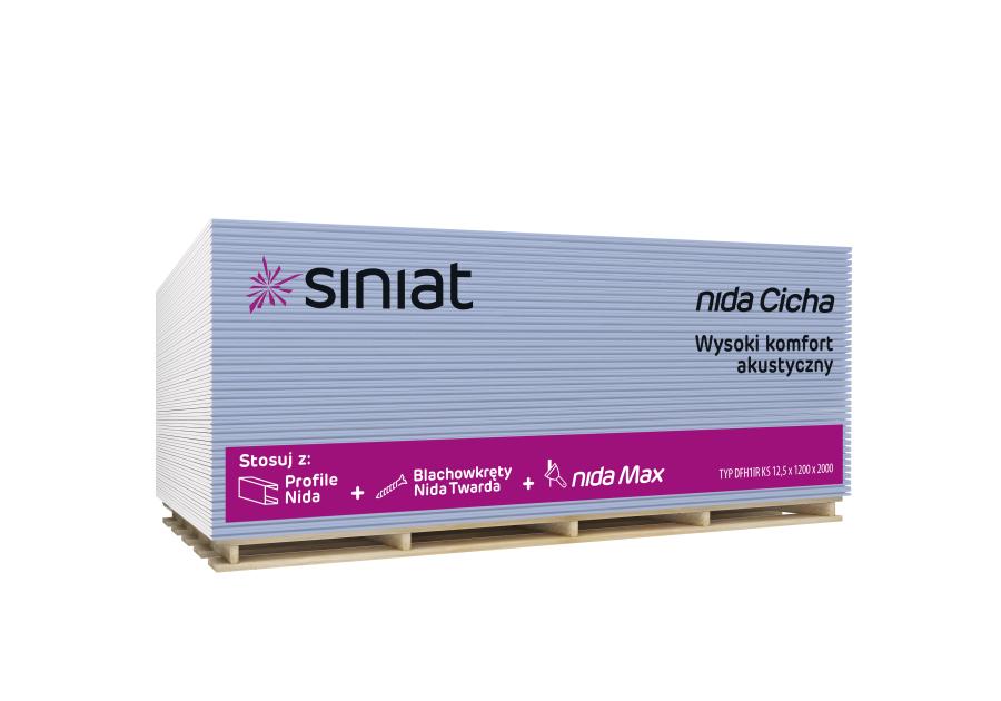 Zdjęcie: Płyta g-k 12,5x1200x2600 mm Nida Cicha SINIAT