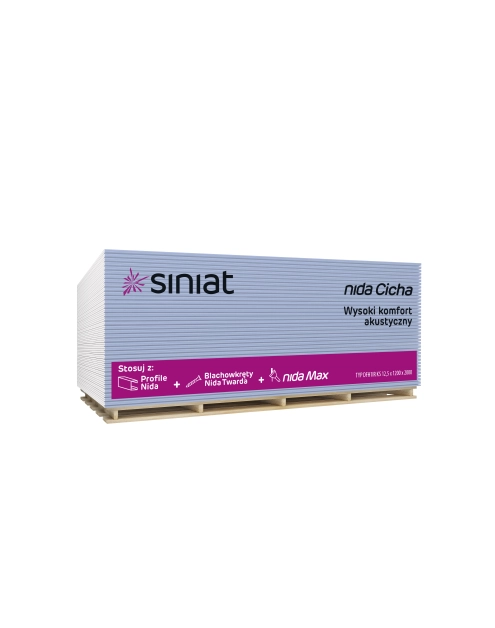 Zdjęcie: Płyta g-k 12,5x1200x2600 mm Nida Cicha SINIAT