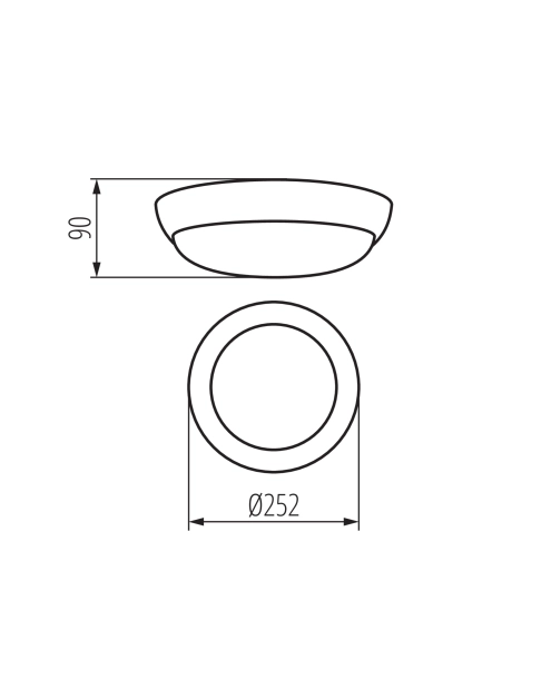Zdjęcie: Oprawa oświetleniowa Erton 140 OP-W KANLUX