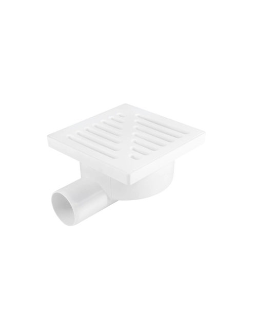 Zdjęcie: Wpust kanalizacyjny obrotowy z wyjściem bocznym 50 mm biały TYCNER