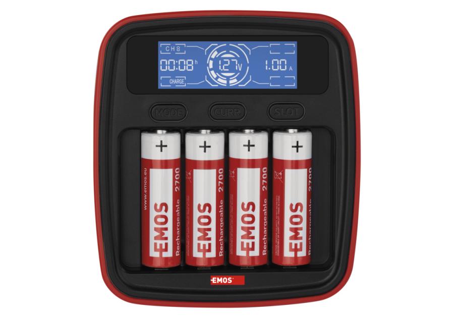 Zdjęcie: Ładowarka akumulatorków profi BCN-42D + 4AA 2700 EMOS