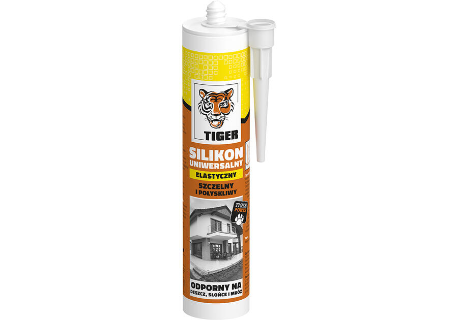 Zdjęcie: Silikon uniwersalny szary 260 ml TIGER