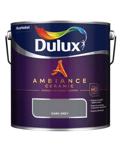 Zdjęcie: Farba ceramiczna Ambiance Dark Grey 2,5 L DULUX