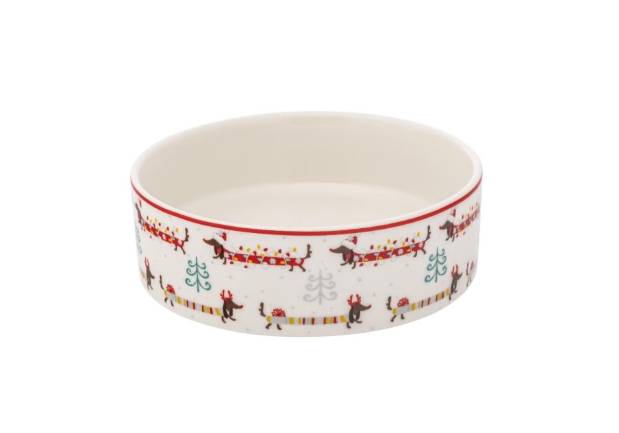 Zdjęcie: Miska dla psa 15x5 cm 460 ml dekoracja świąteczne jamniki ALTOM DESIGN
