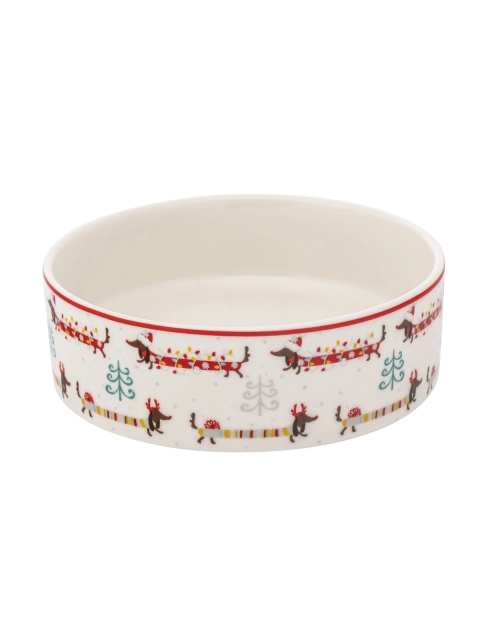 Zdjęcie: Miska dla psa 15x5 cm 460 ml dekoracja świąteczne jamniki ALTOM DESIGN
