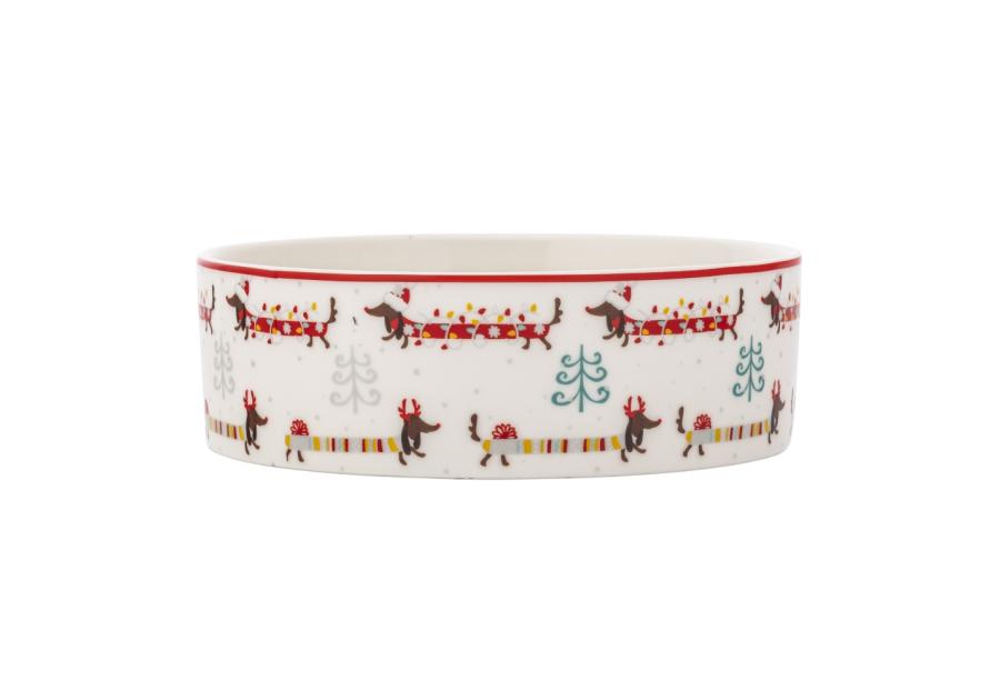 Zdjęcie: Miska dla psa 15x5 cm 460 ml dekoracja świąteczne jamniki ALTOM DESIGN
