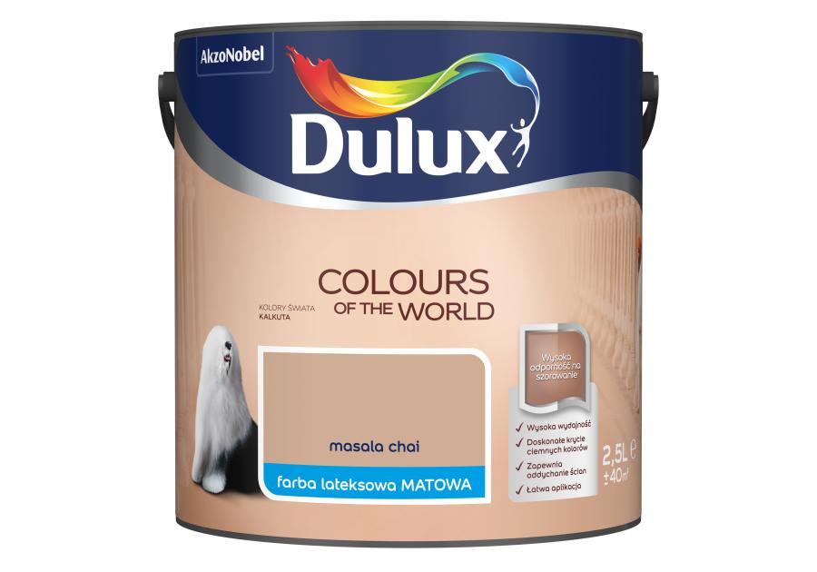 Zdjęcie: Farba do wnętrz Kolory Świata 2,5 L masala chai DULUX