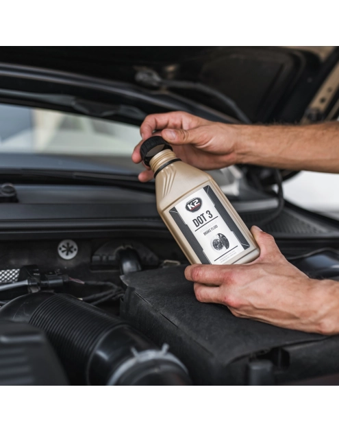 Zdjęcie: Płyn hamulcowy DOT-3 uniwersalny 0,5 L K2