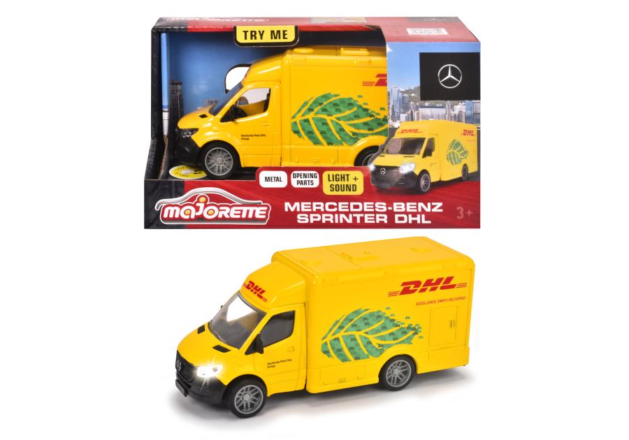 Zdjęcie: Metalowy Mercedes-Benz Sprinter DHL  12,5 cm MAJORETTE