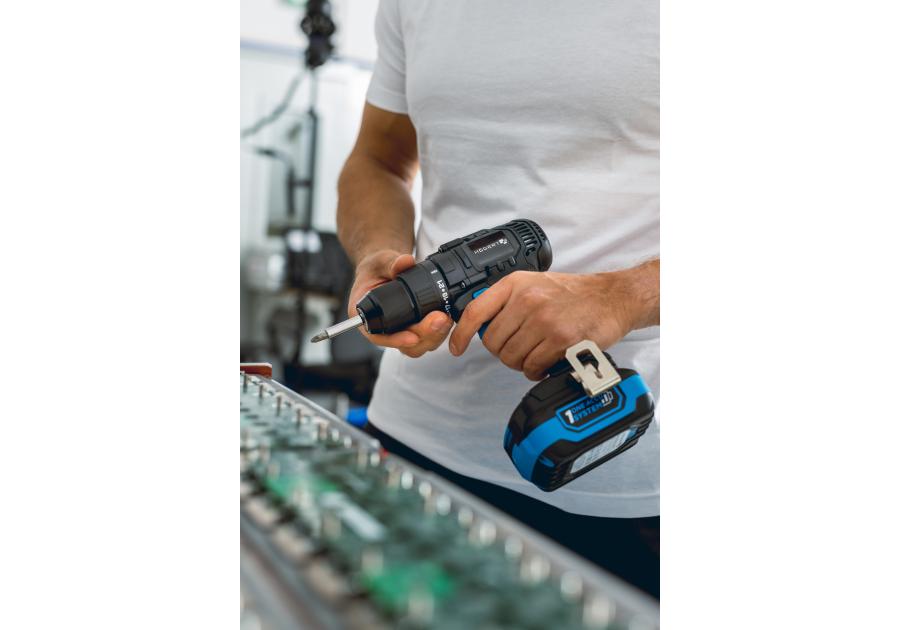 Zdjęcie: Wiertarko-wkrętarka bezszczotkowa 80 Nm HOGERT TECHNIK