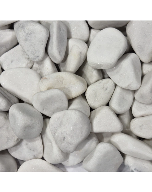 Zdjęcie: Otoczak White Angel biały 40-80 mm, 20 kg GARDEN STONES