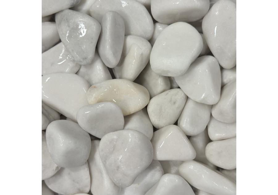 Zdjęcie: Otoczak White Angel biały 40-80 mm, 20 kg GARDEN STONES