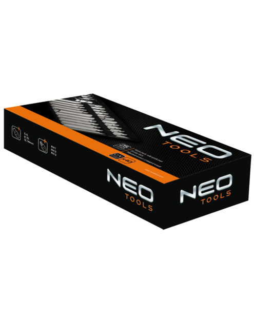 Zdjęcie: Końcówki wkrętakowe, zestaw 40 sztuk NEO