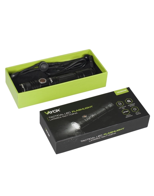 Zdjęcie: Latarka taktyczna IP44 10 W 1200 lm Professional VA0049 VAYOX