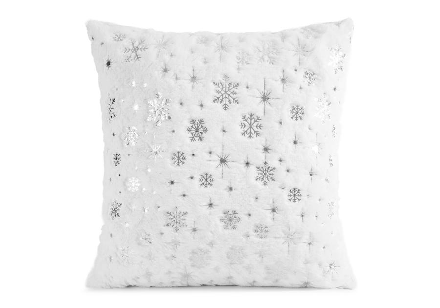 Zdjęcie: Poduszka świąteczna 45x45 cm biało-srebrna EUROFIRANY