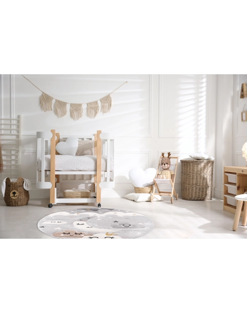 Zdjęcie: Dywan Bond Kids 120 cm koło noc szary MULTI-DECOR