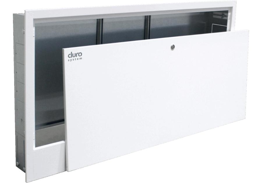 Zdjęcie: Szafka instalacyjna podtynkowa 01 do rozdzielaczy (4 sekcje) 490x530-630x125-170 mm DURO SYSTEM
