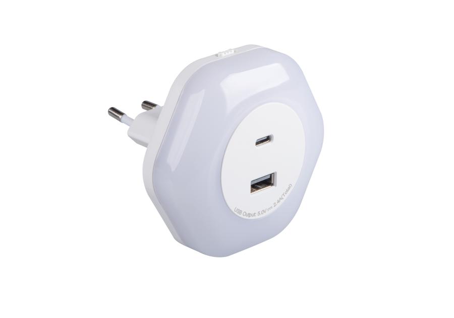 Zdjęcie: Oprawa LED Bola 2xUSB WW W KANLUX